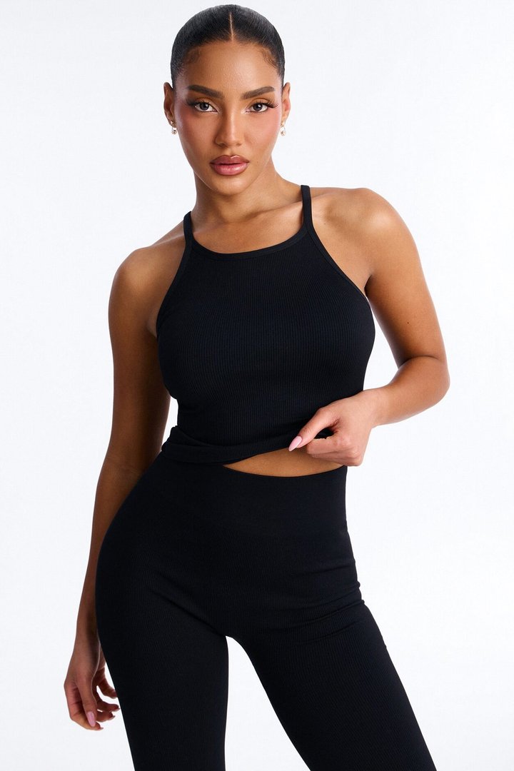 Empowered Performance Seamless Legging Set - Black