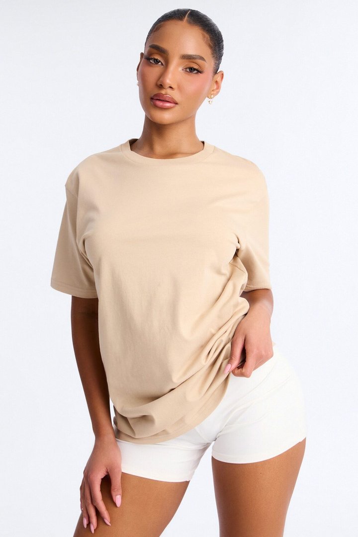 Random Tuesday Oversized T Shirt - Sand