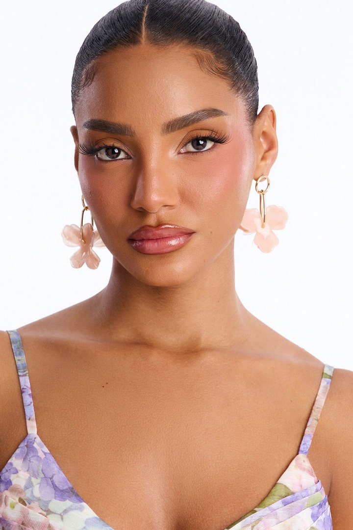 Wildflower Haven Drop Earrings - Pink/combo