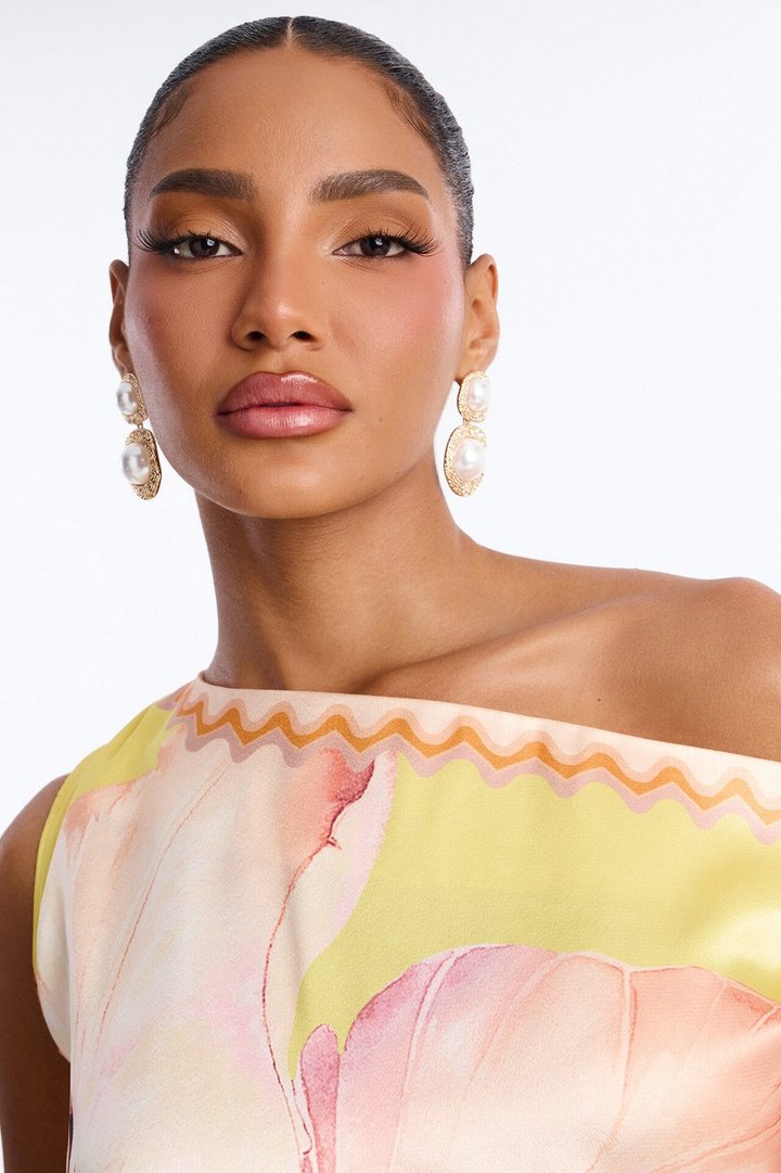 Pearl Of Wisdom Drop Earrings - Gold/combo
