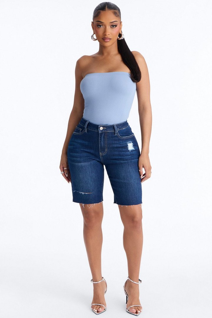Kimberly Seamless Tube Top - Blue