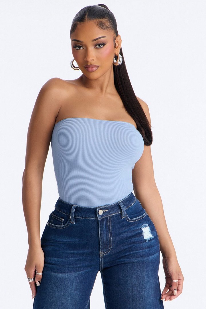 Kimberly Seamless Tube Top - Blue