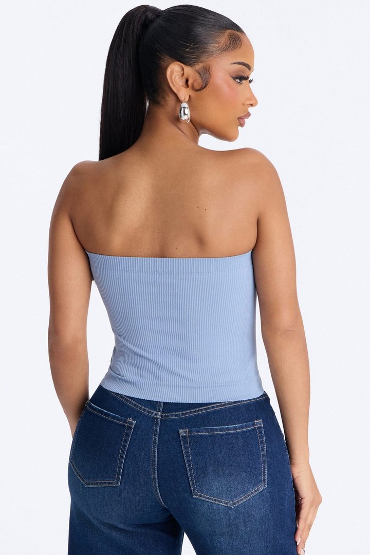 Kimberly Seamless Tube Top - Blue