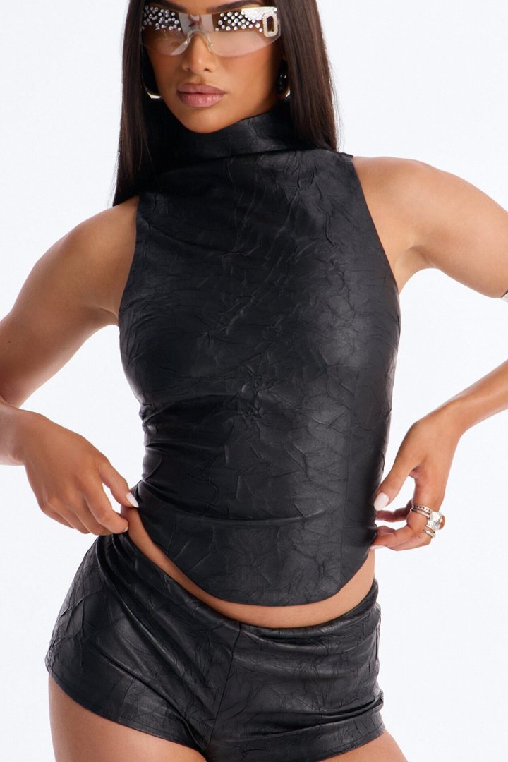 Shadow Micro Mini Short Set - Black