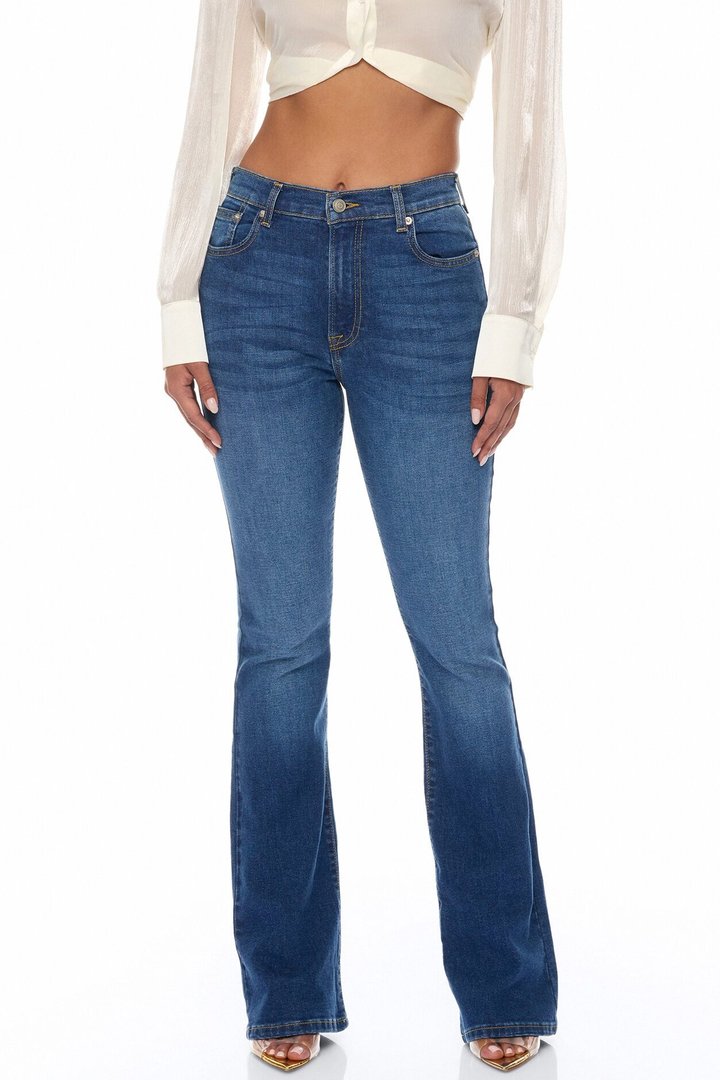 Tessa Flared Denim Jeans - Medium Wash