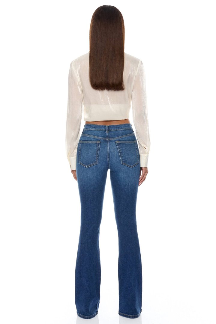 Tessa Flared Denim Jeans - Medium Wash
