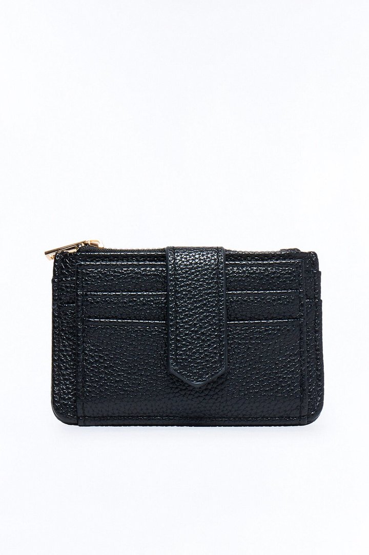 First Impression Faux Leather Cardholder - Black