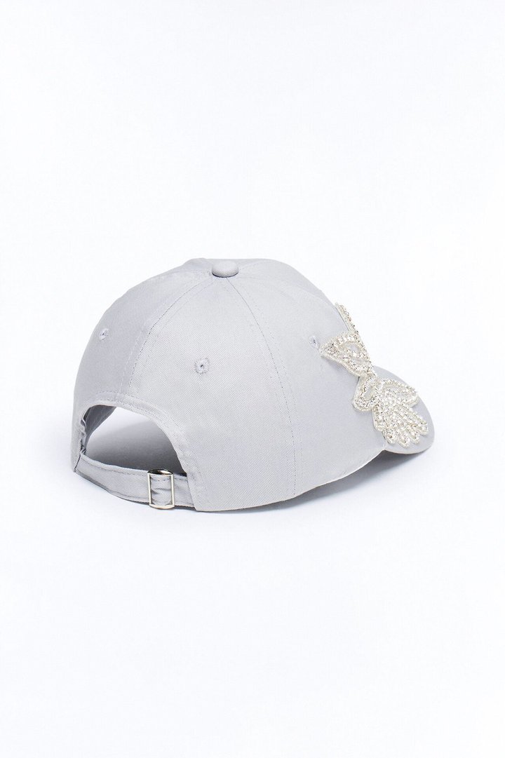 In My City LA Embellished Baseball Hat - Grey