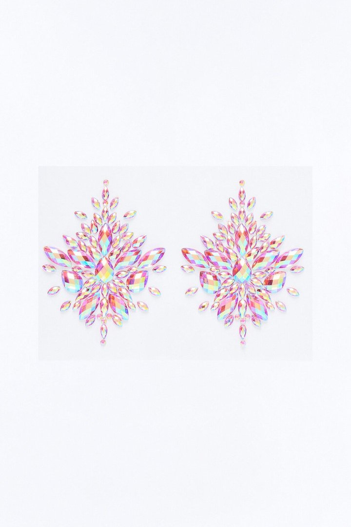 Shining In Color Face And Body Jewels - Multi Color
