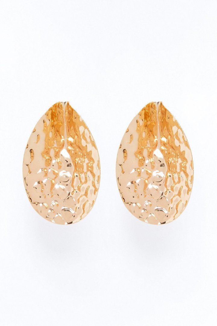 Wave After Wave Drop Earrings - Gold
