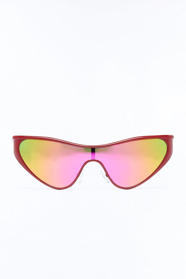 Speedy Cat Eye Sunglasses - Red/combo