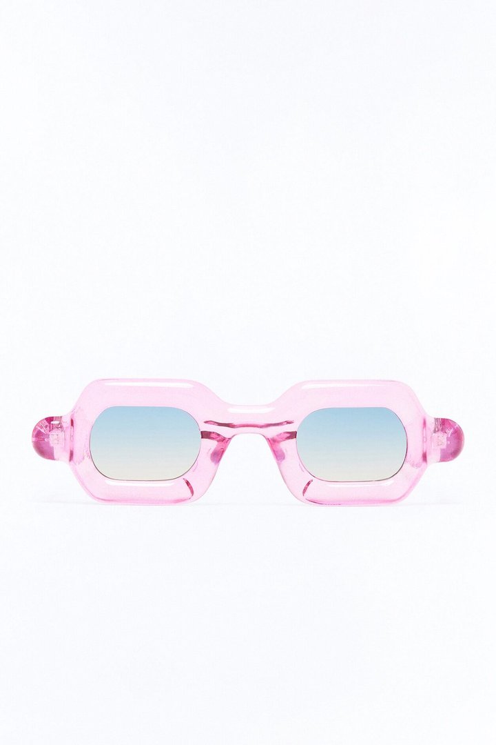 Gummy Bear Square Sunglasses - Pink