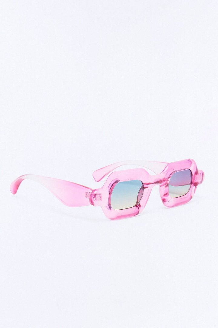 Gummy Bear Square Sunglasses - Pink