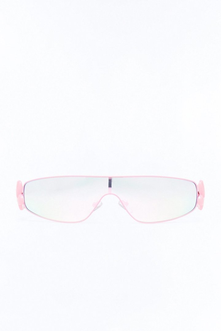 Love Bomb Shield Sunglasses - Pink