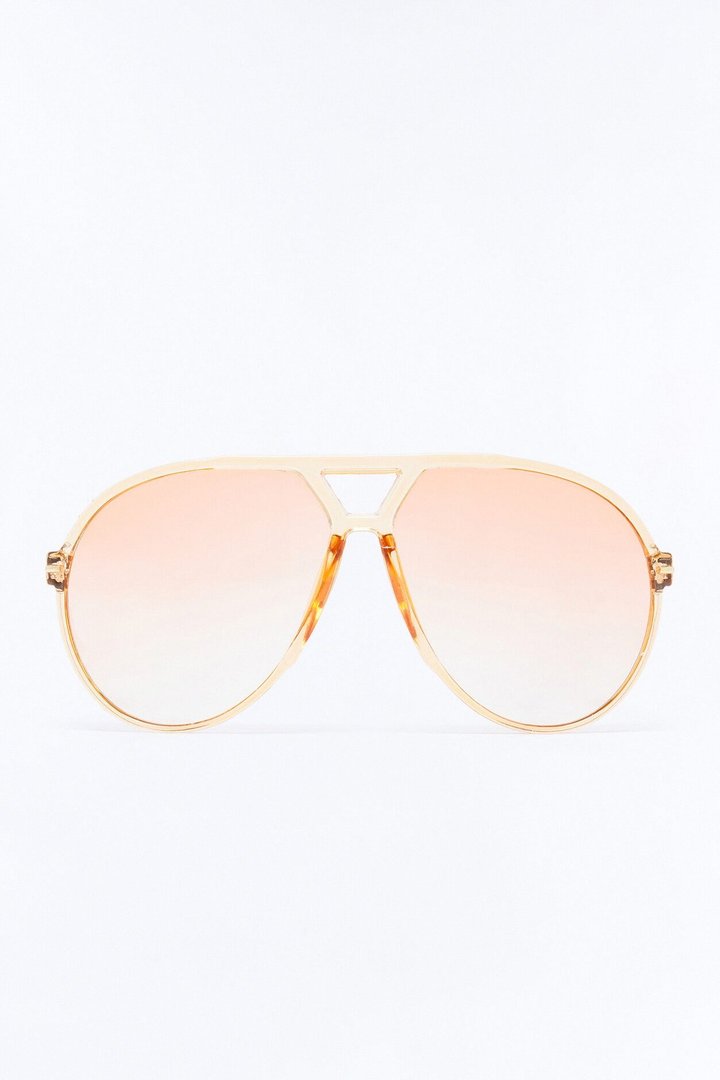 Thick Heat Aviator Sunglasses - Orange/combo