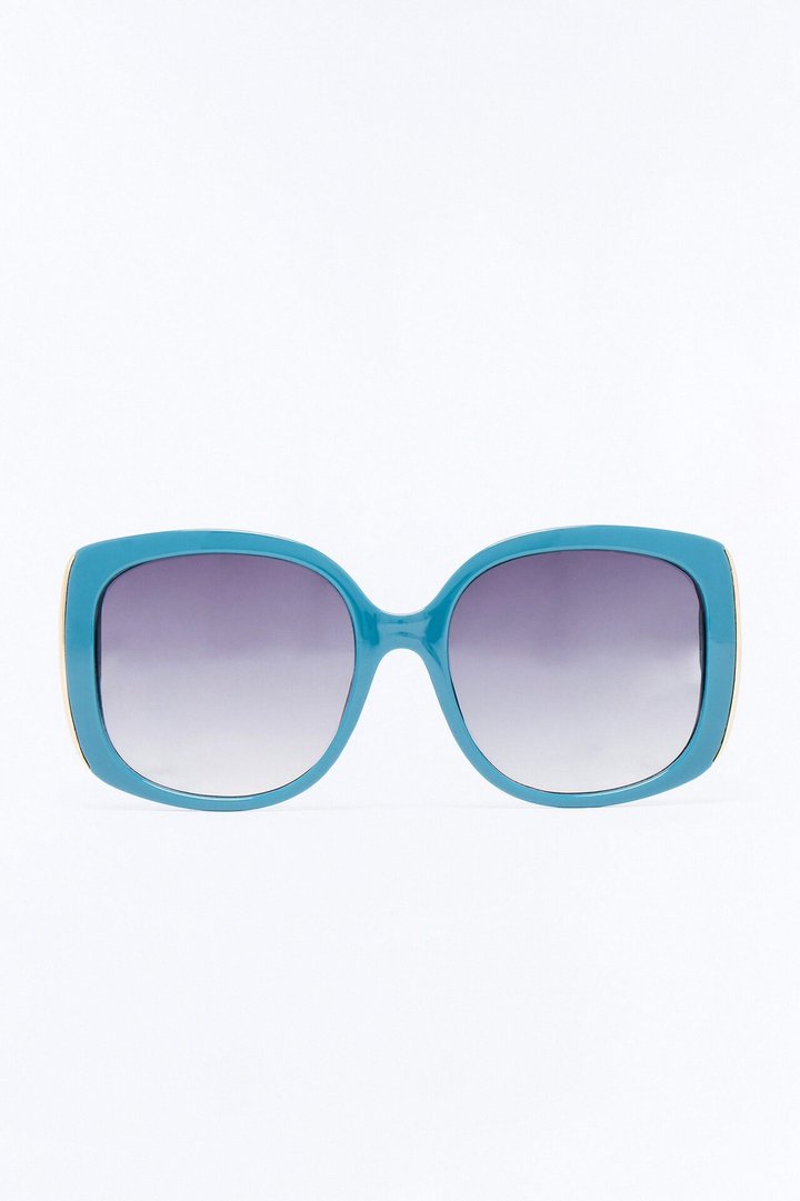 Angel Eyes Square Sunglasses - Blue