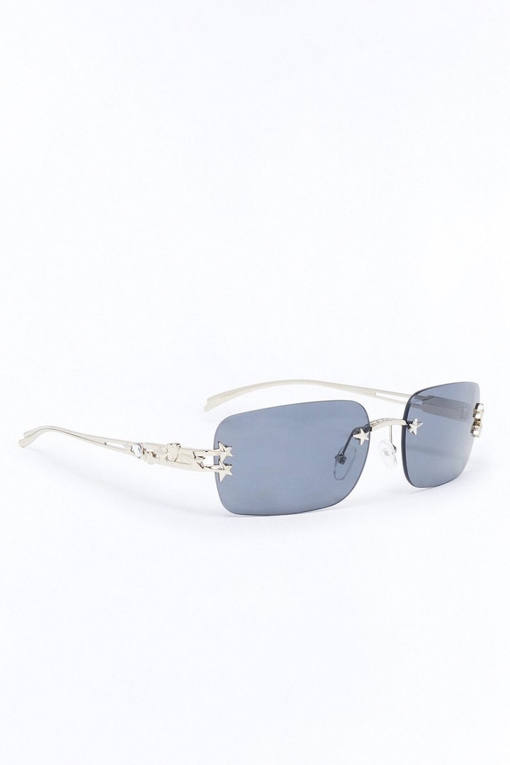 Star Dust Sunglasses - Black/Silver