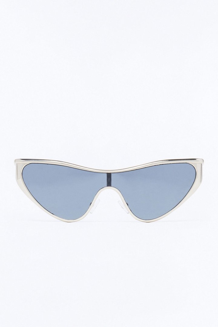 Speedy Cat Eye Sunglasses - Silver/Black