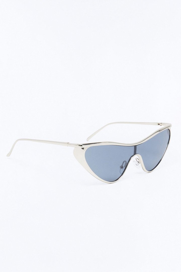 Speedy Cat Eye Sunglasses - Silver/Black