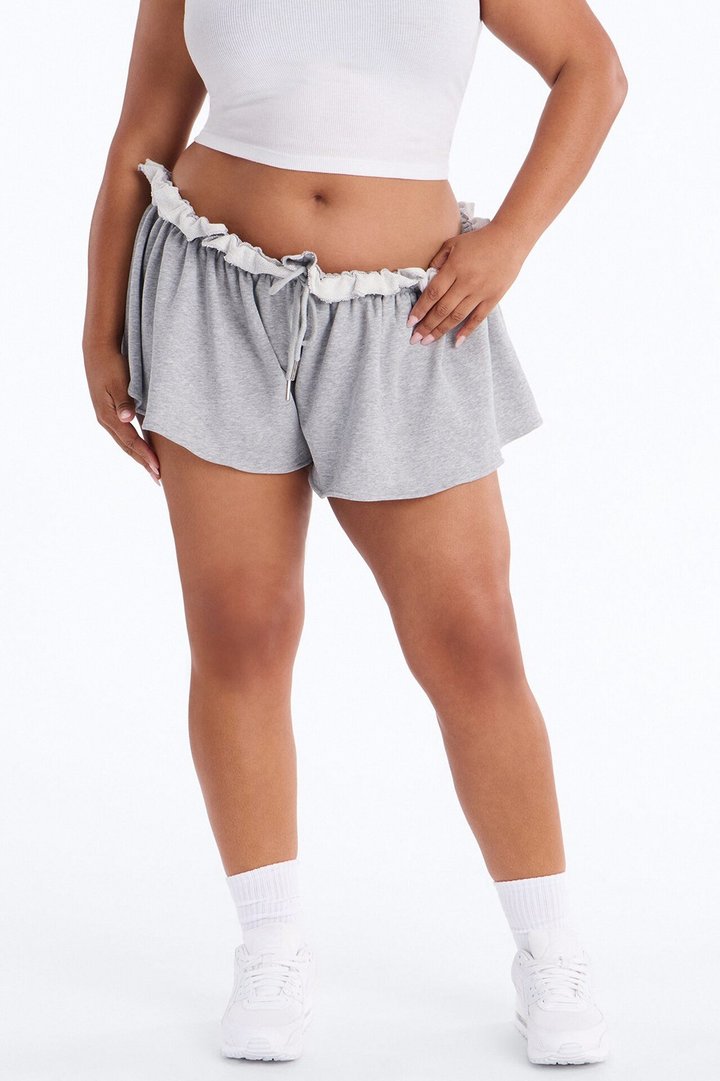 On The Go Low Rise Flowy Short - Heather Grey