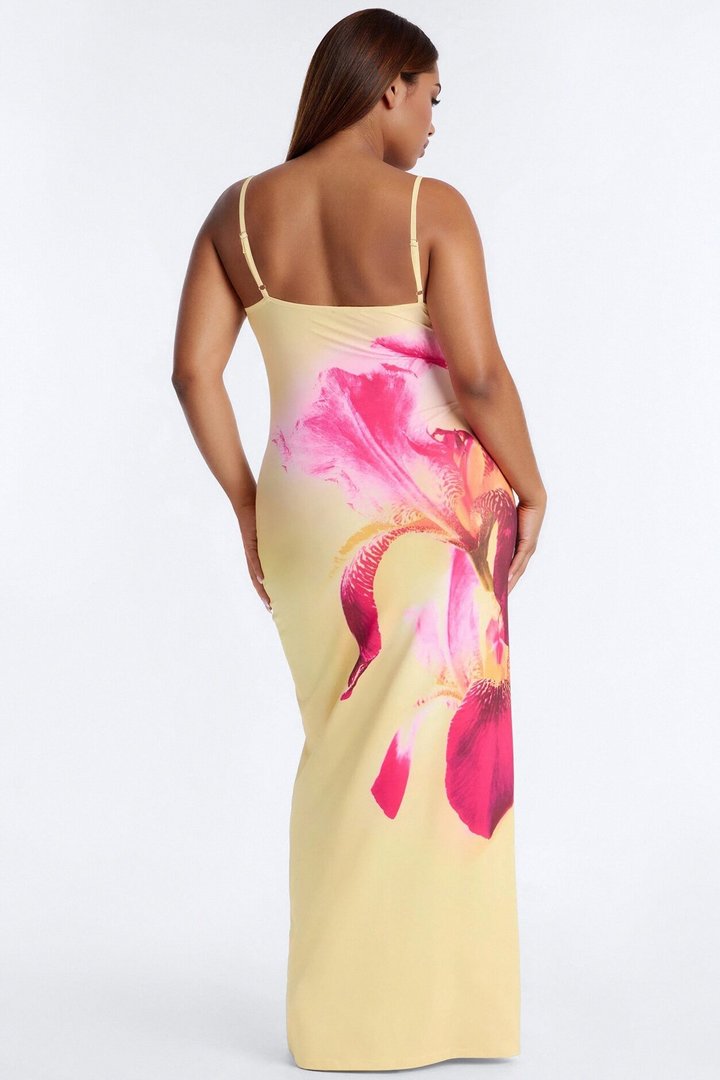 Floral Feelin Maxi Dress - Yellow/combo