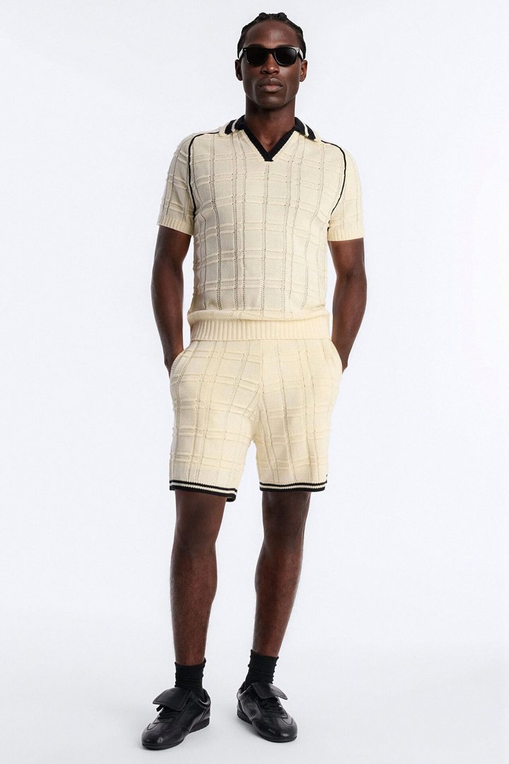 Relaxed Riviera Knit Short - Cream