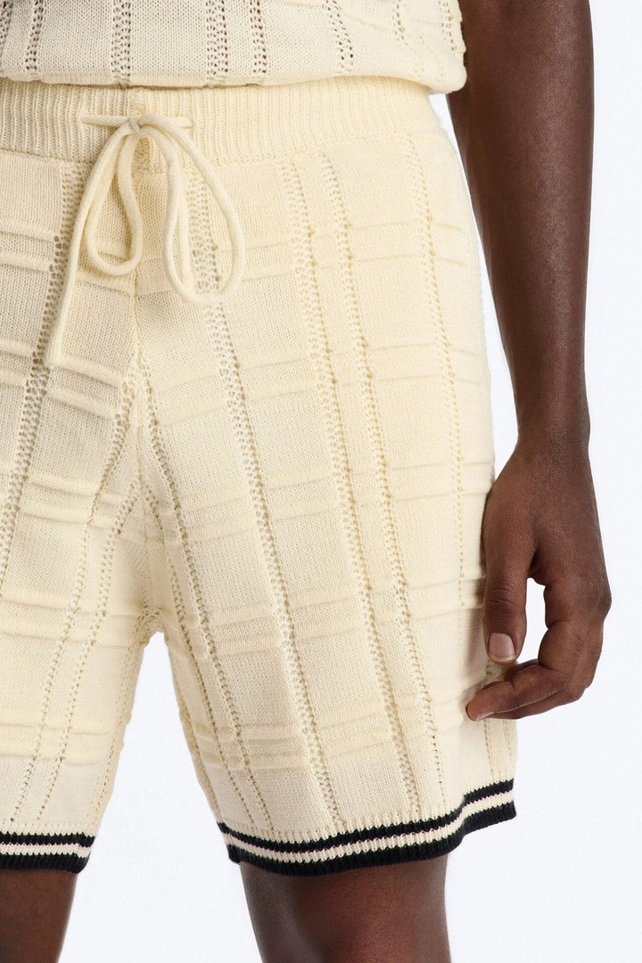 Relaxed Riviera Knit Short - Cream