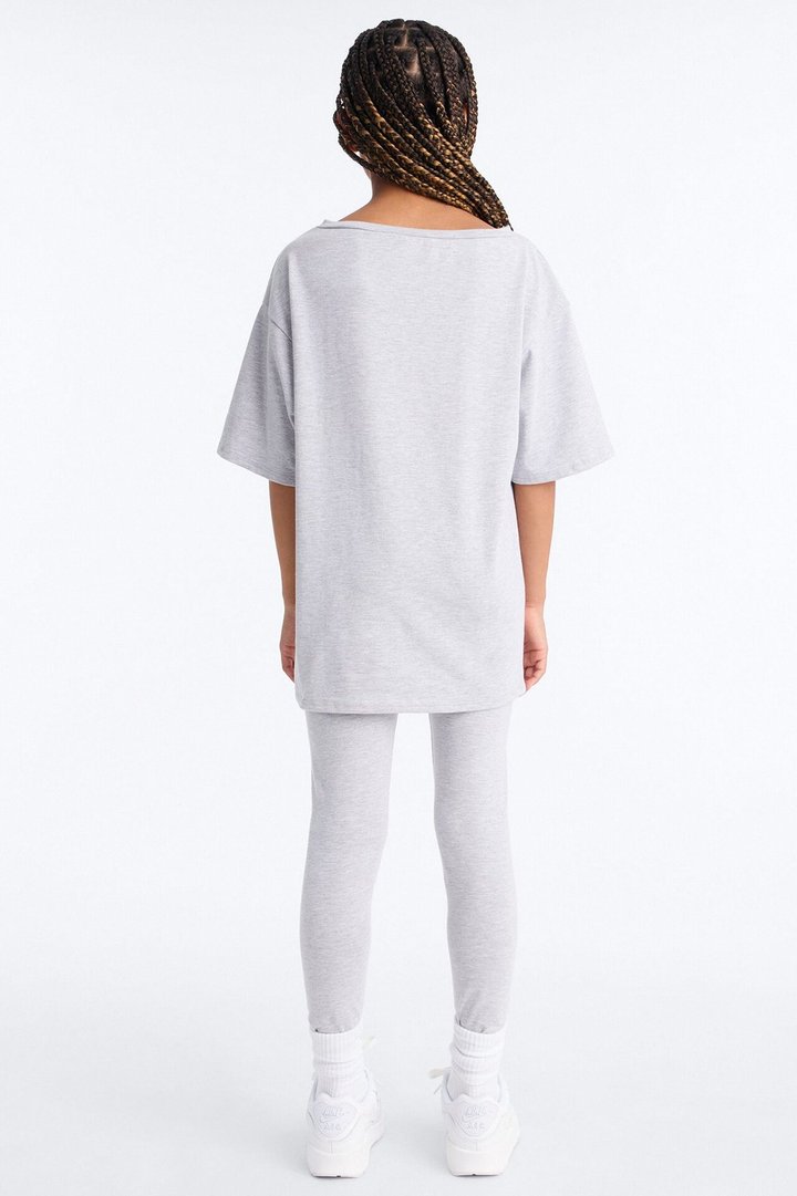 Mini Winning Team Legging Set - Heather Grey