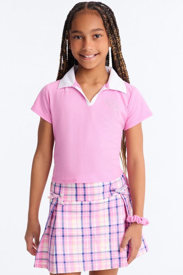 Mini How We Got Here Skirt Set - Pink/combo