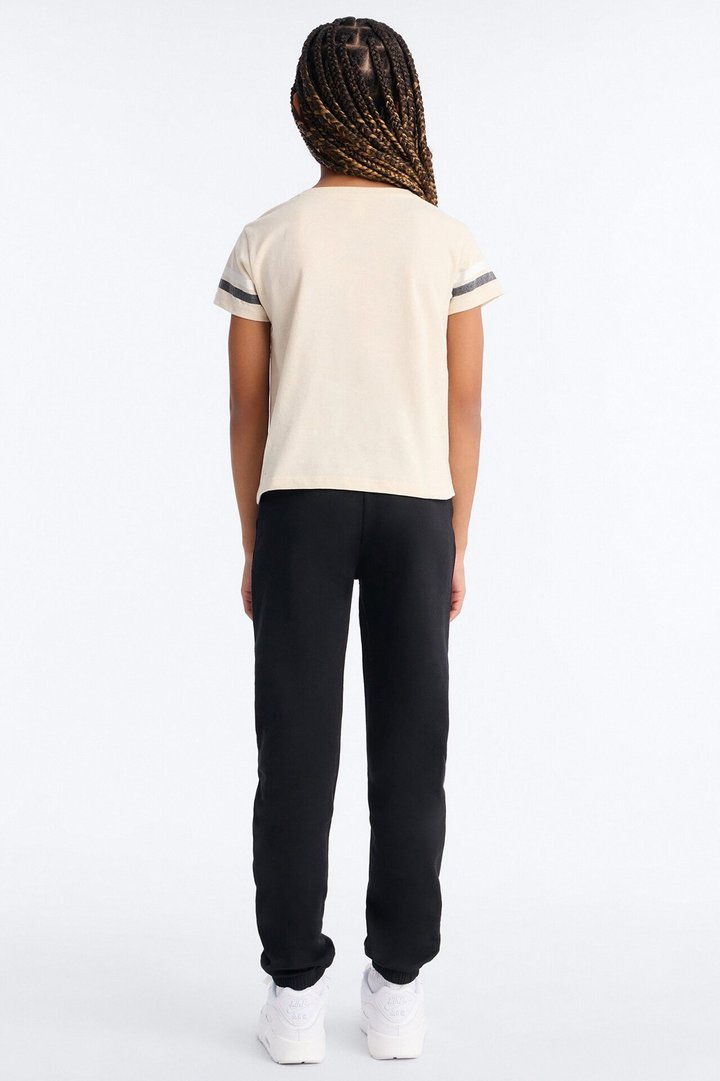Mini Stay Cool Jogger Pant Set - Cream/combo