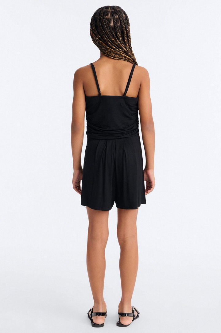 Mini Anchors Away Romper - Black