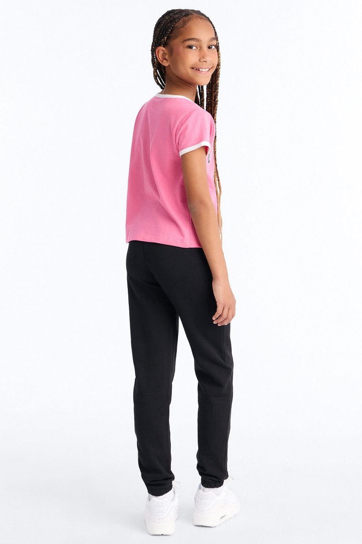 Mini Girls Club Championship Jogger Pant Set - Pink/combo