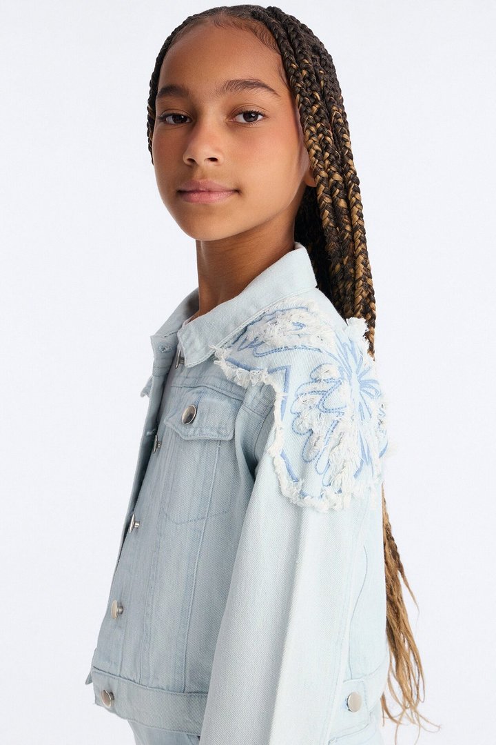 Mini Too Fly Denim Jacket - Light Wash