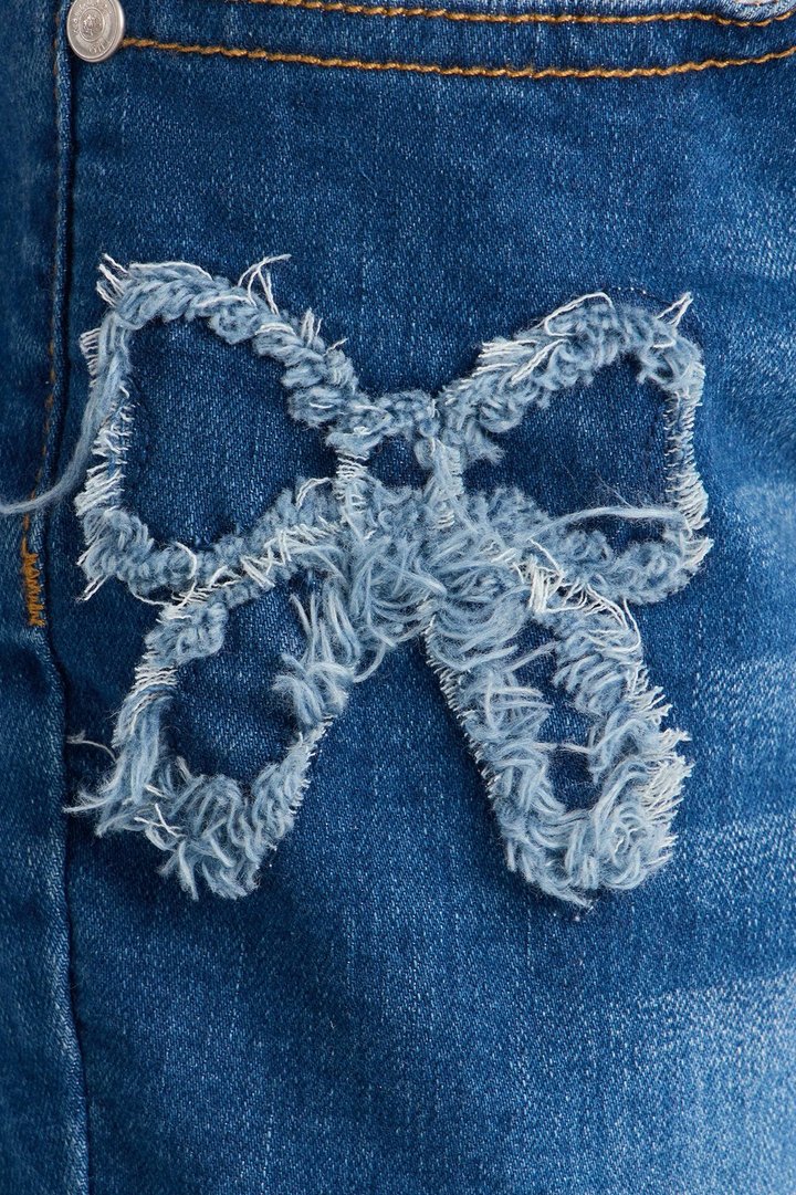 Mini Dream Bigger Denim Shorts - Medium Wash