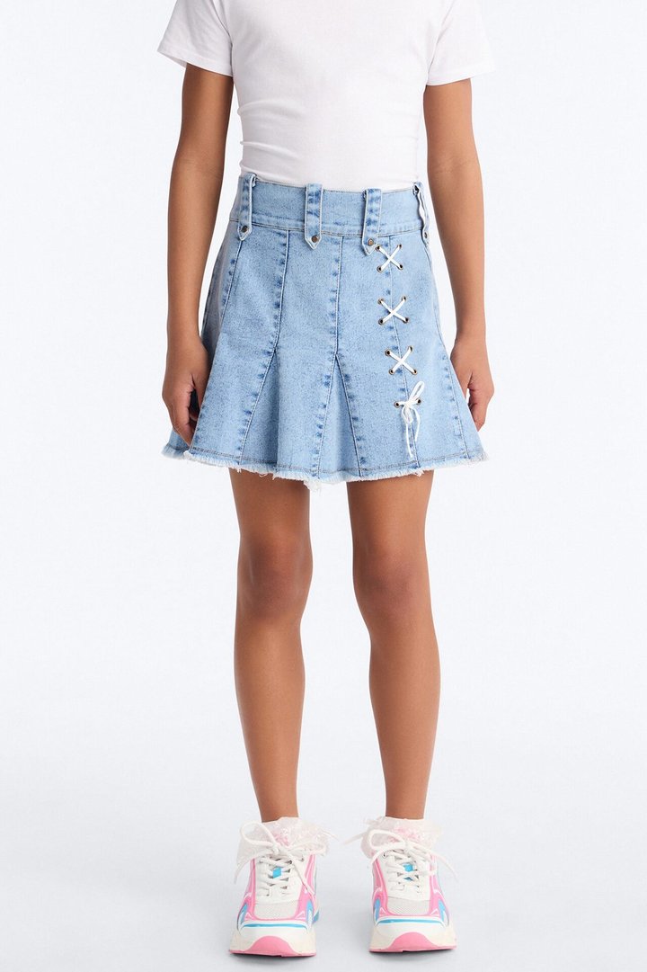 Mini By Your Side Denim Skirt - Medium Wash