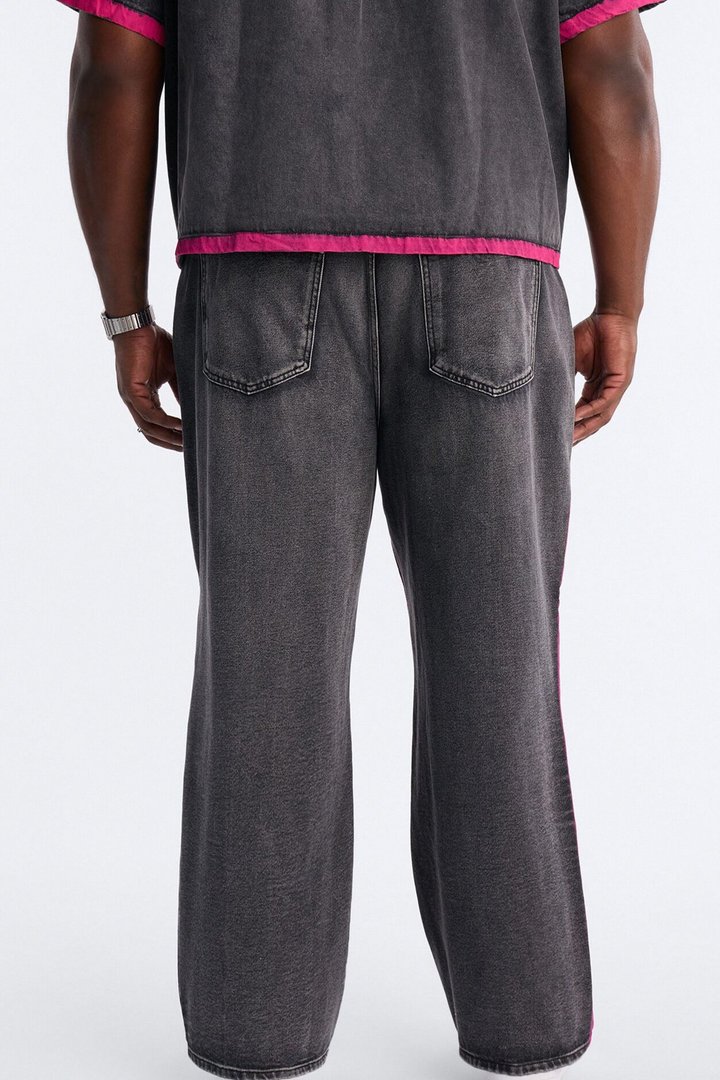 Baggy In My Aura Jeans - Black Wash