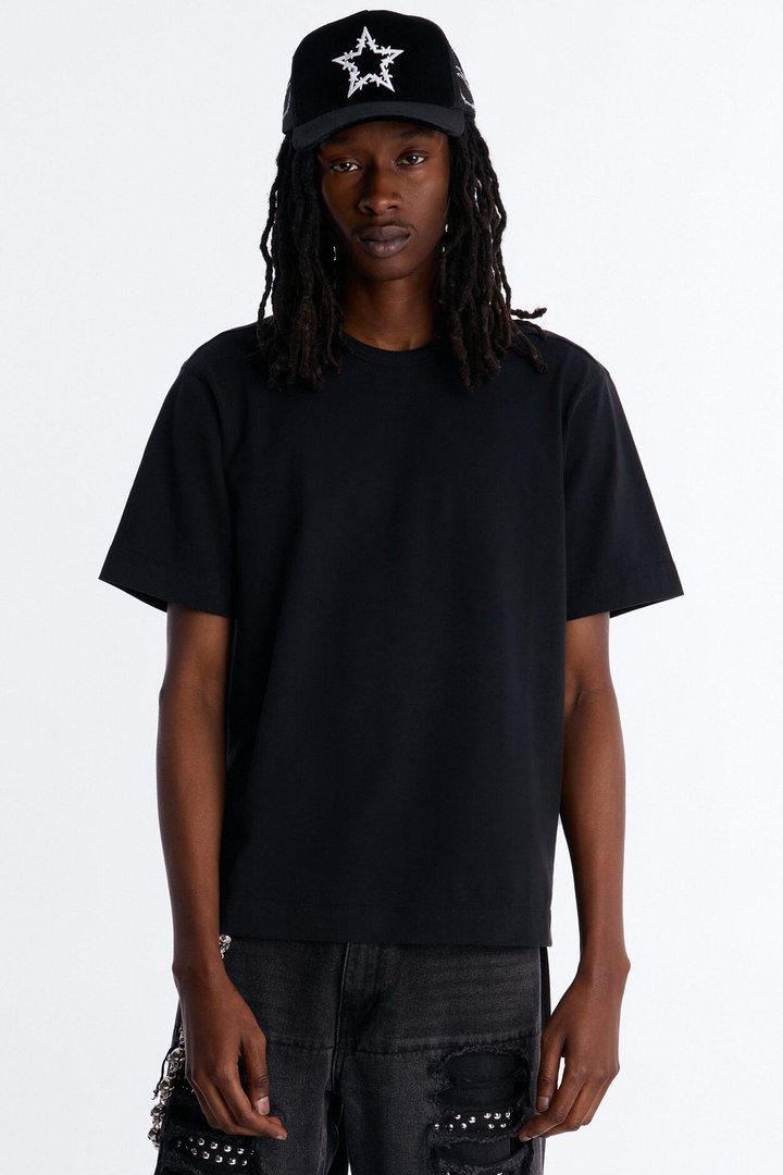 Boxy Soft Washed 250 GSM Tee - Black Wash
