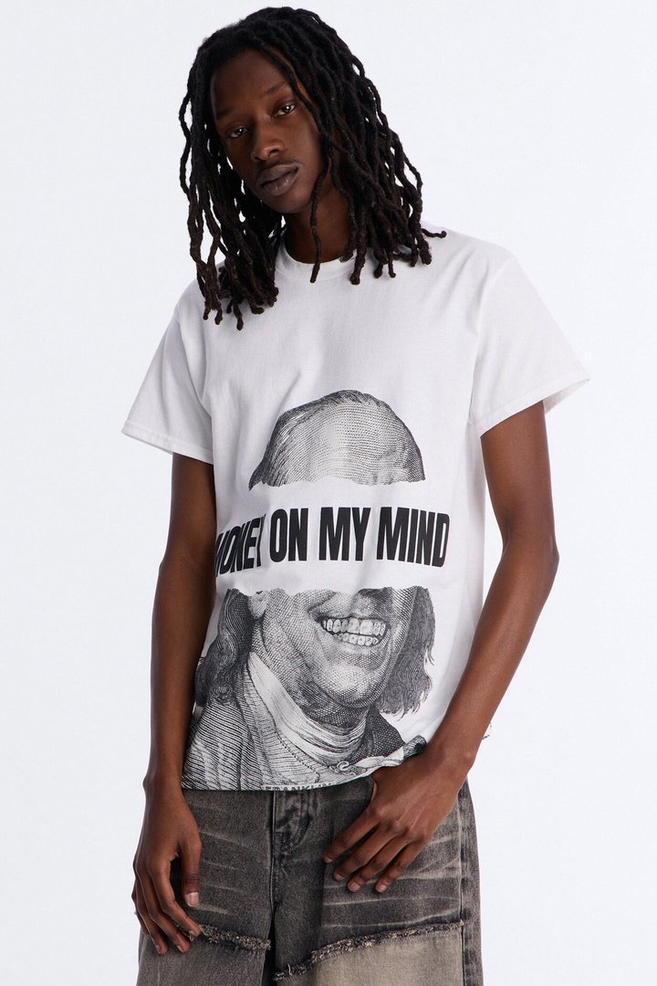 Hustle In My Blood Short Sleeve Tee - White