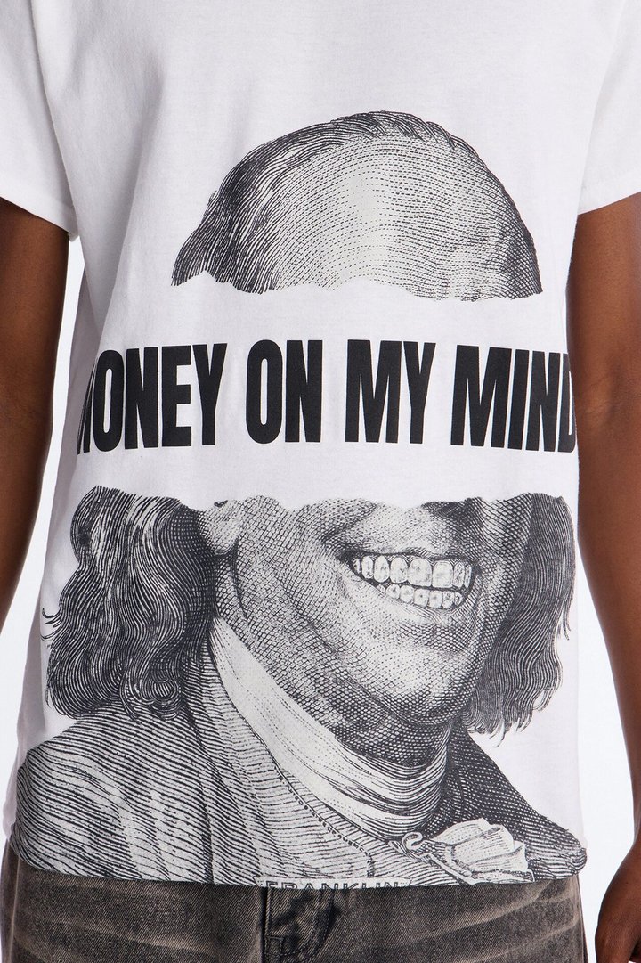 Hustle In My Blood Short Sleeve Tee - White