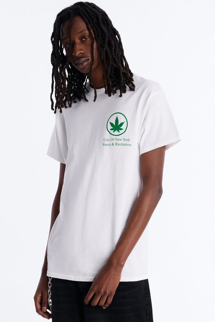 NYC Recreation Vibes Short Sleeve Tee - White
