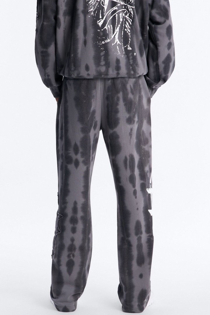 Baggy Von Dutch Outlaw Raw Edge Sweatpants - Charcoal