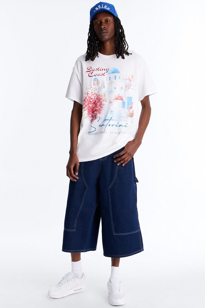 Destiny Coast Oversized Short Sleeve Tee - White
