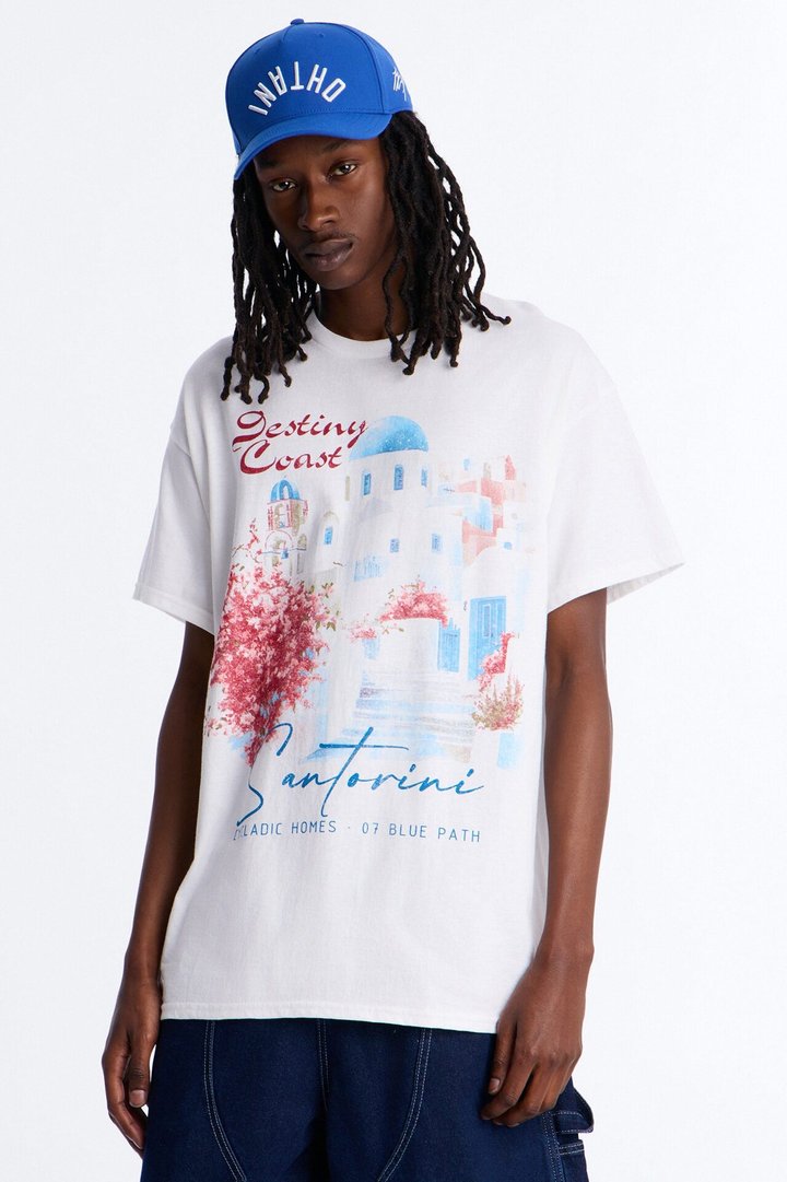 Destiny Coast Oversized Short Sleeve Tee - White