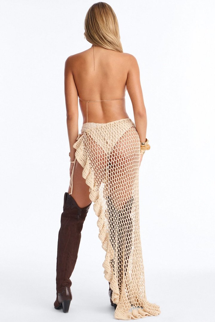 Floral Fairy Metal Bra Body Chain - Gold