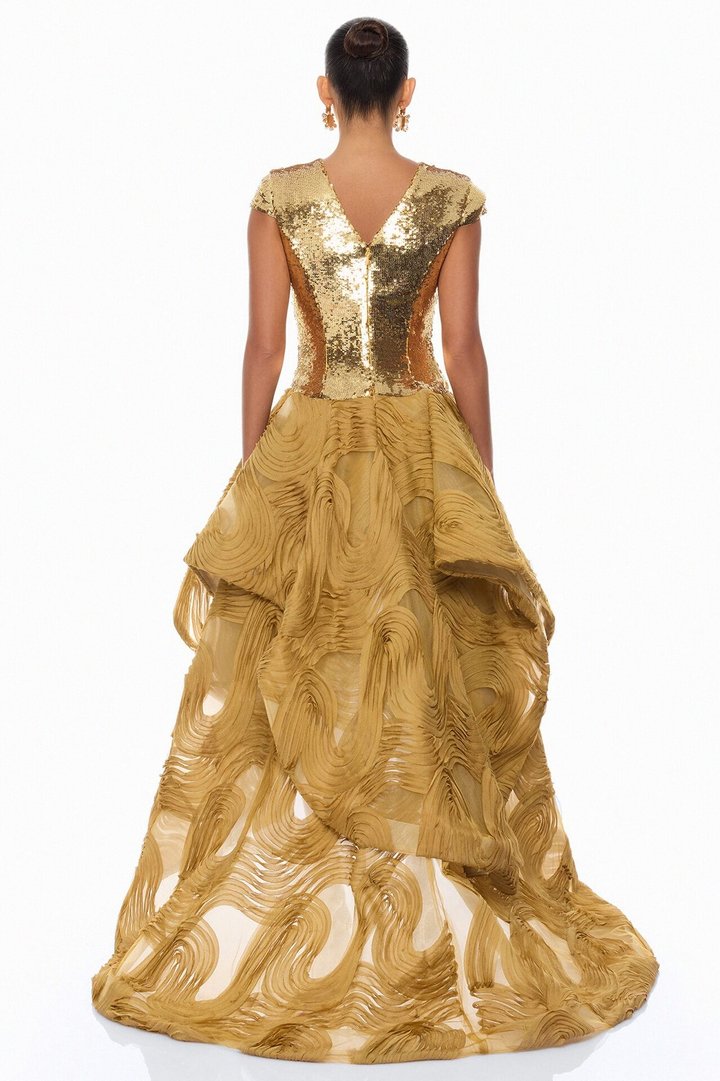 Prized Possession Sequin Mini Dress - Gold