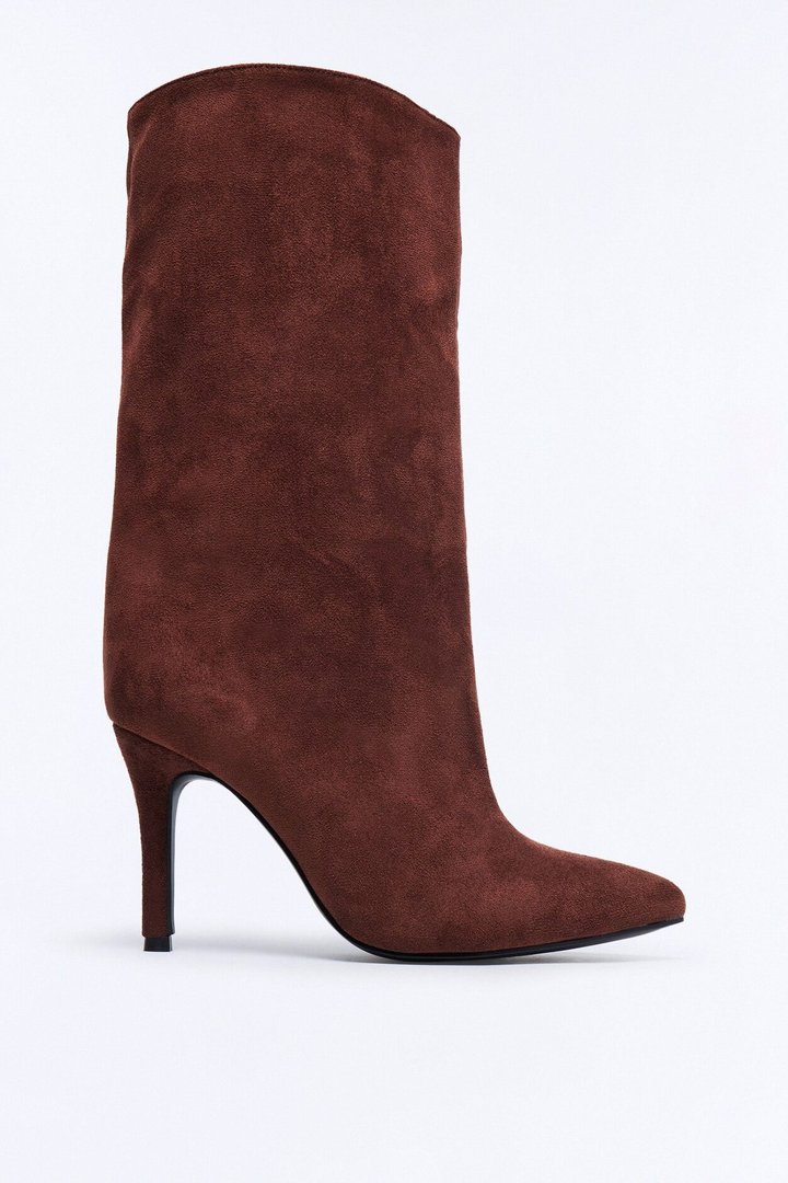 Solo Stiletto Booties - Brown
