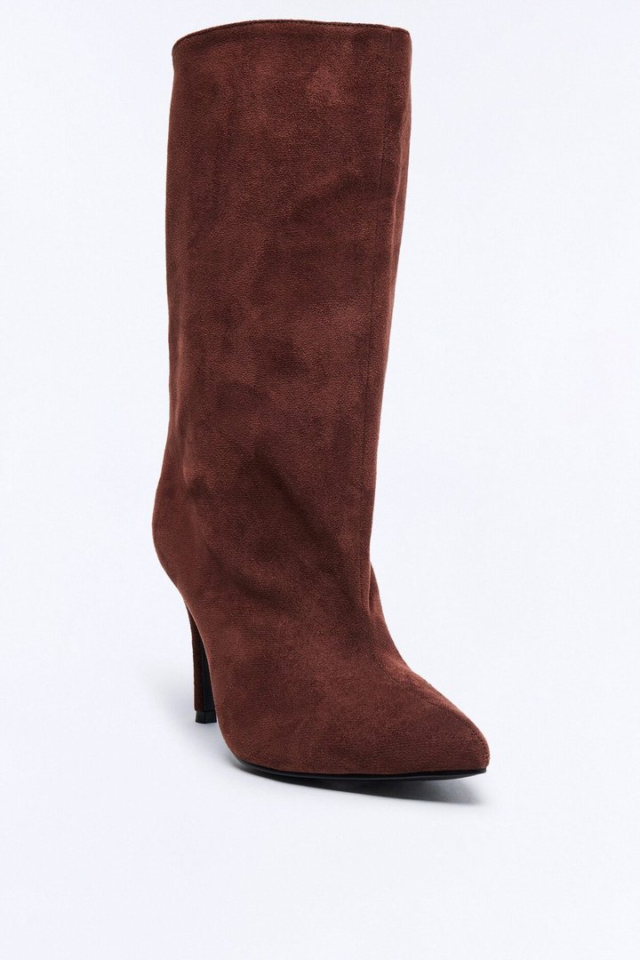 Solo Stiletto Booties - Brown