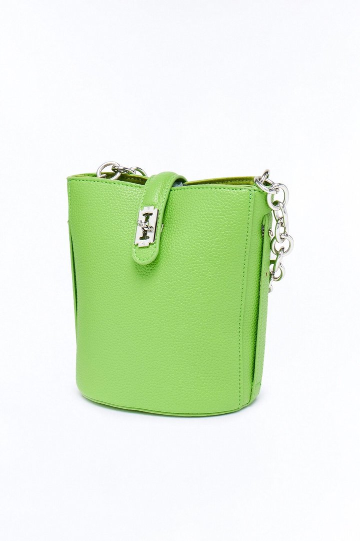Hidden Gem Faux Leather Bag - Green