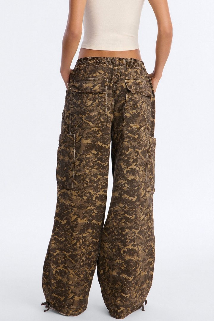 Cadet Cute Pull On Camo Jogger Jeans - Olive/combo