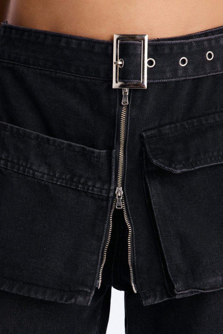 Maybe Tomorrow Overlay Jeans - Black